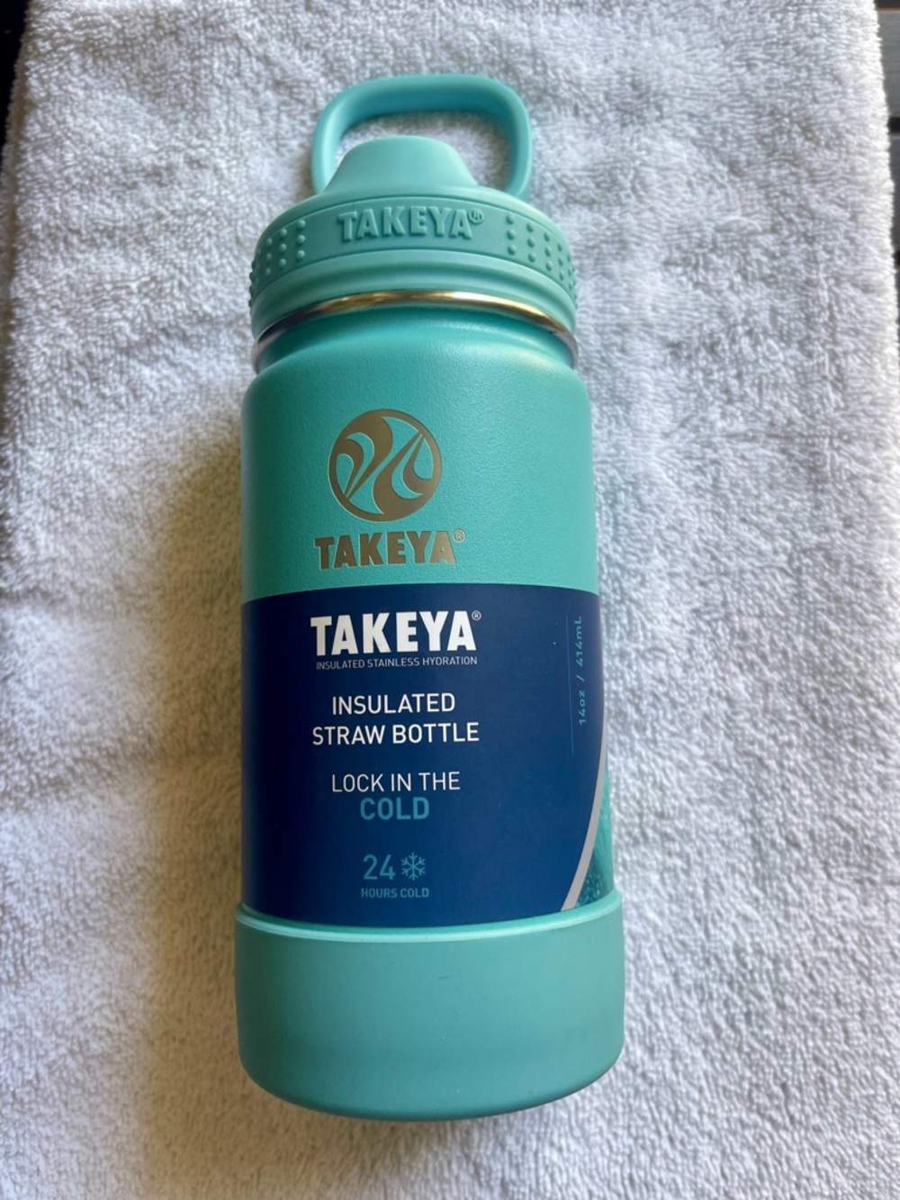 Takeya Kids Insulated Straw Bottle in Teal